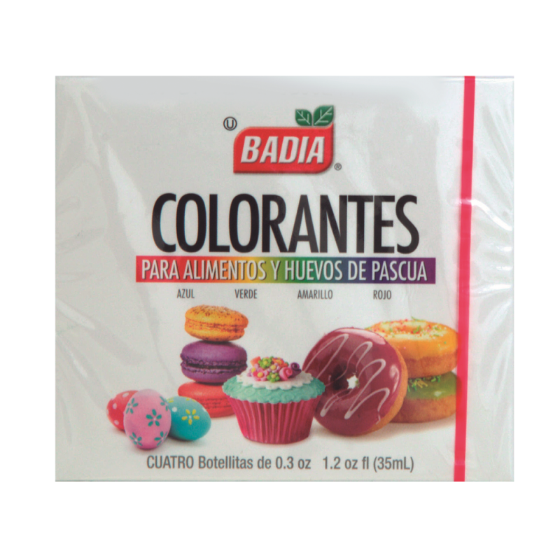 Colorante Alimenticio Badia 4 Und1.2 OZ