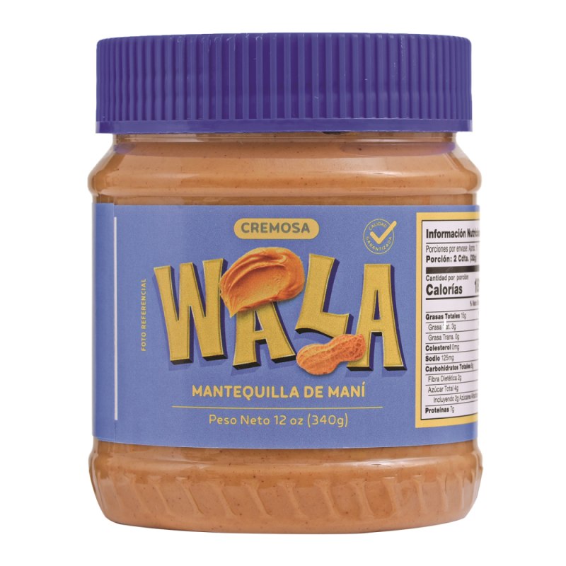 Mantequilla De Mani Wala Cremoso12 OZ