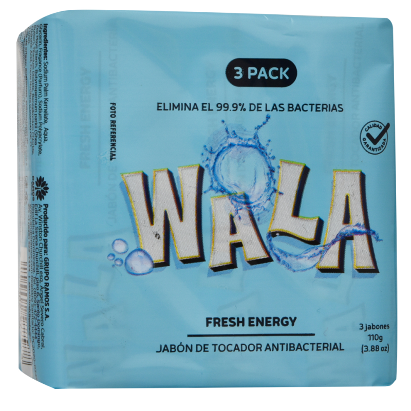 Jabón Wala Fresh 3 Pack330 GR
