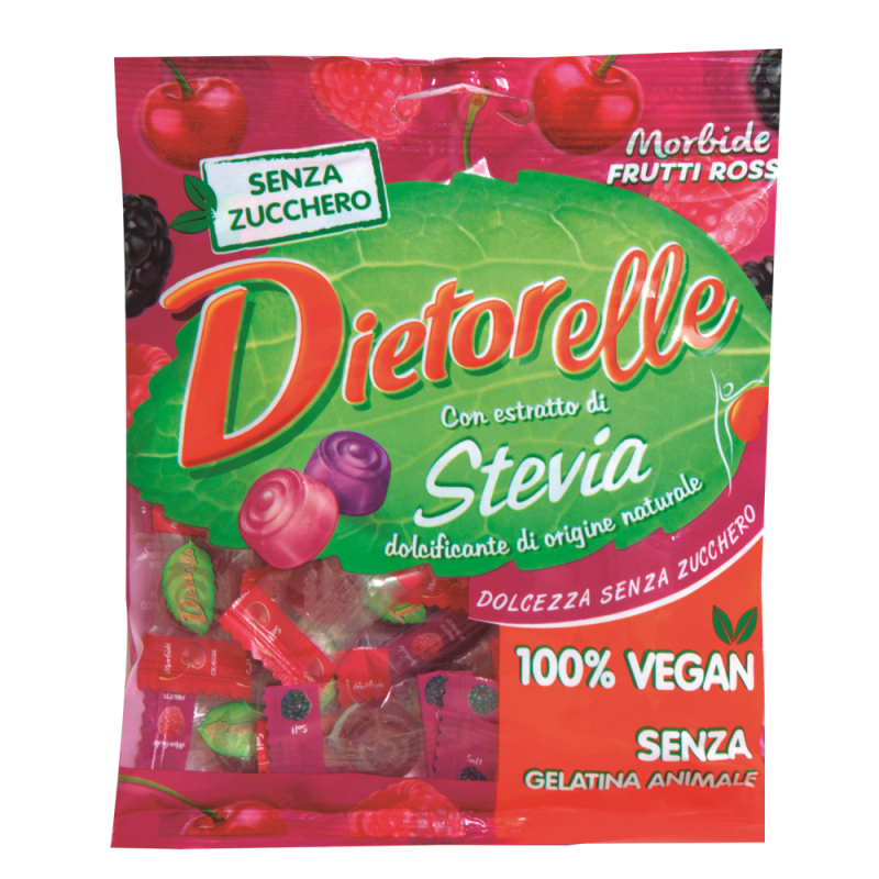 Gelatina Dietorelle Soft Gum Strawberry VeganPAQ