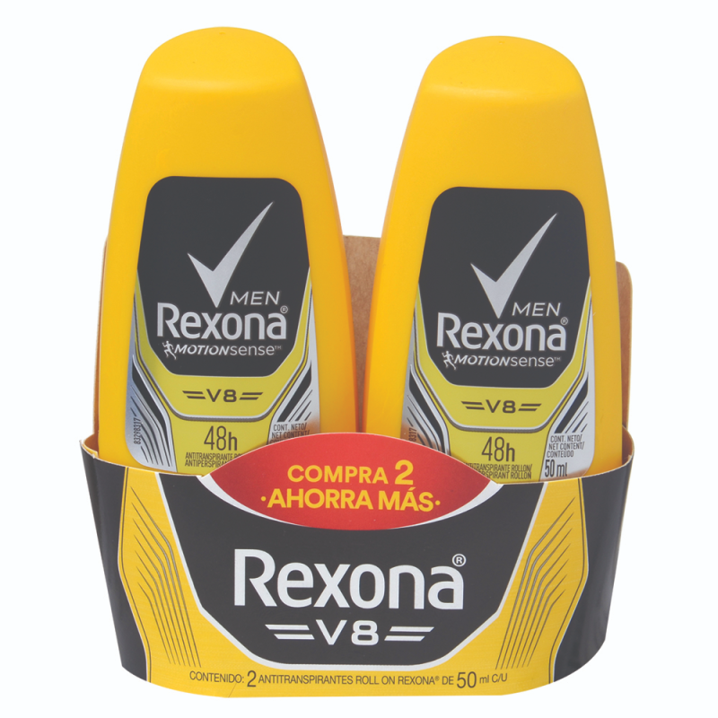 Desodorante Para Hombre V8 Rexona 50 Ml2 UND