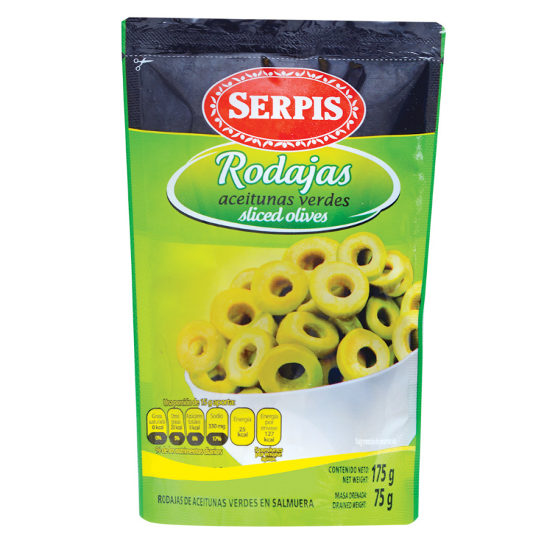 Aceitunas Verde Serpis Rodaja Bol175 GR