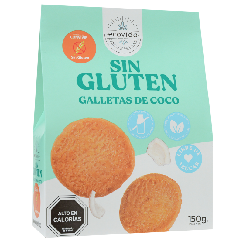 Galleta Ecovida Sin Gluten Coco150 GR