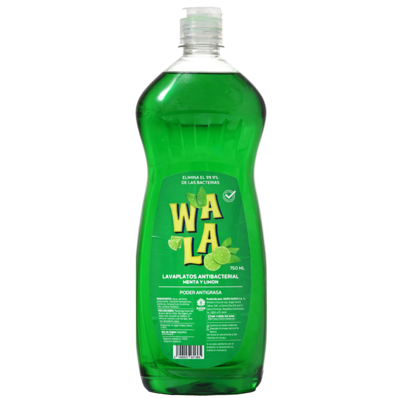 Lavaplatos Wala Antibacterial750 ML