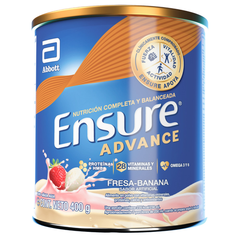 Suplemento Ensure Advance Fresa Banana400 GR
