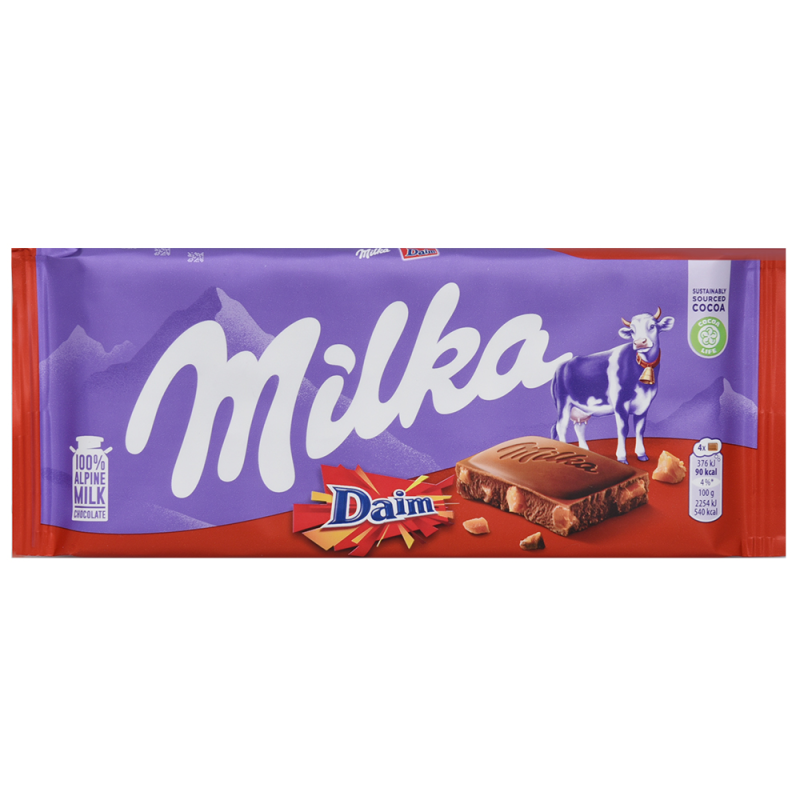 Chocolate Milka Car Daim100 GR