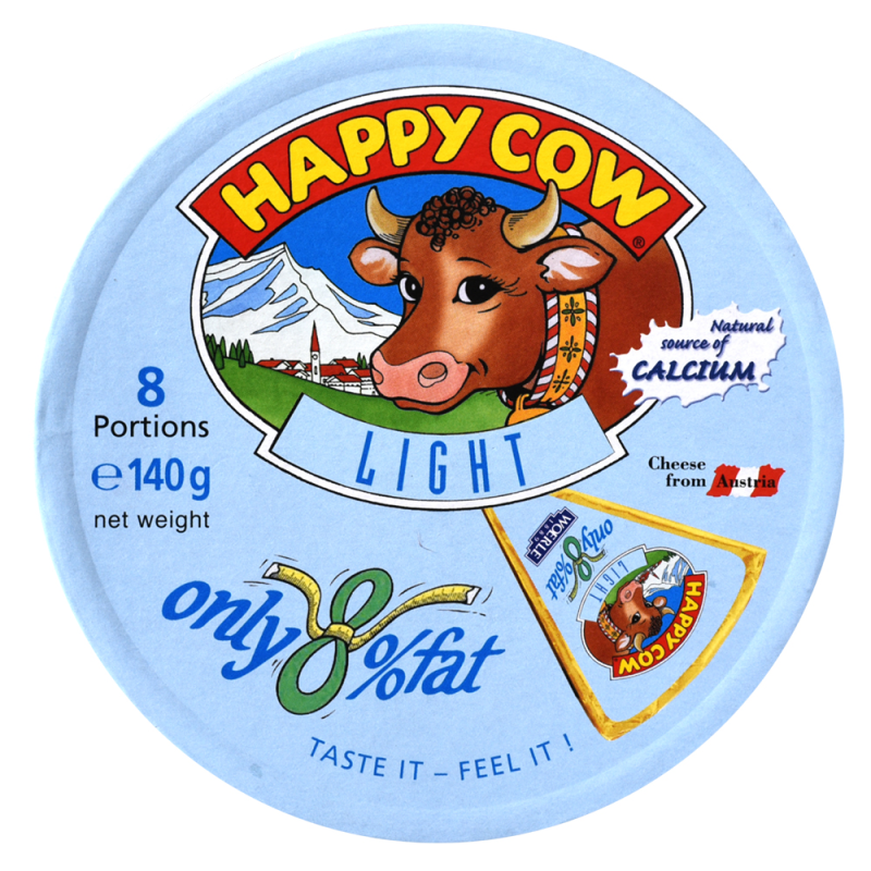 Queso Light Happy Cow8 UND