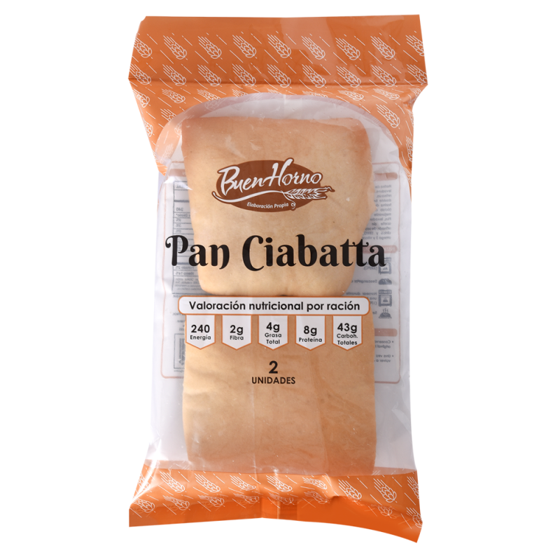 Pan Buenhorno Ciabatta Cong 2 Und103 GR