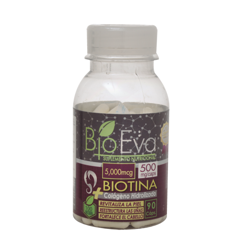 Vitamina Bio Eva Biotina 500 MG90 UND