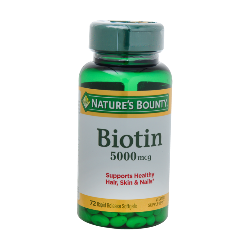 Vitamina Natures Bounty Biotin 5000 Mcg72 UND