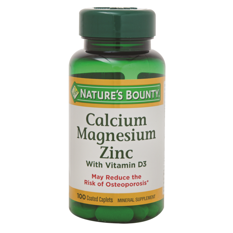 Vitamina Natures Bounty Calcio/mg/zinc100 UND
