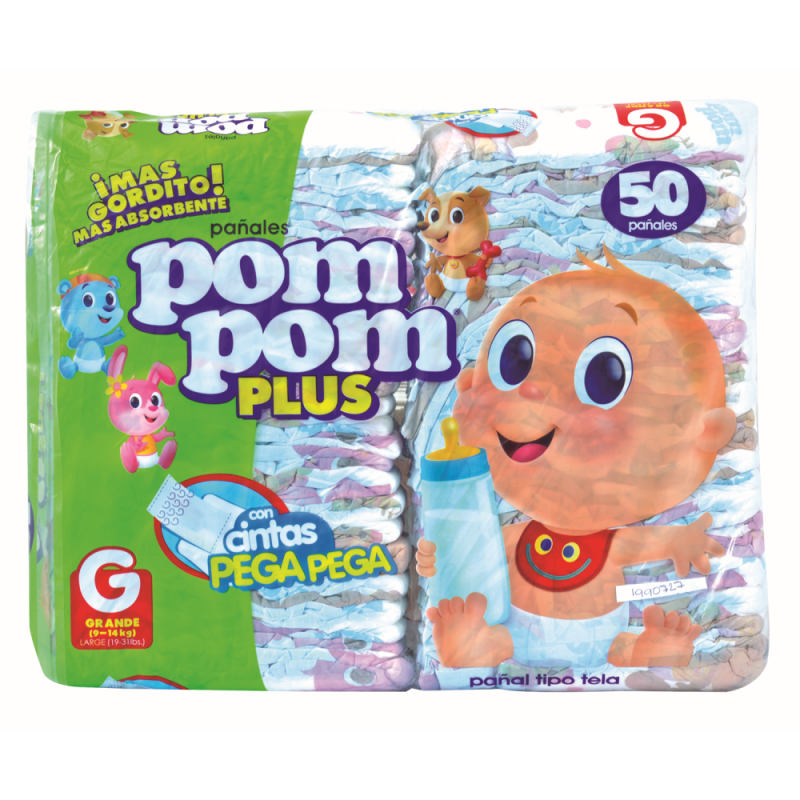 Pañales Pom Pom Plus Mega G50 UND