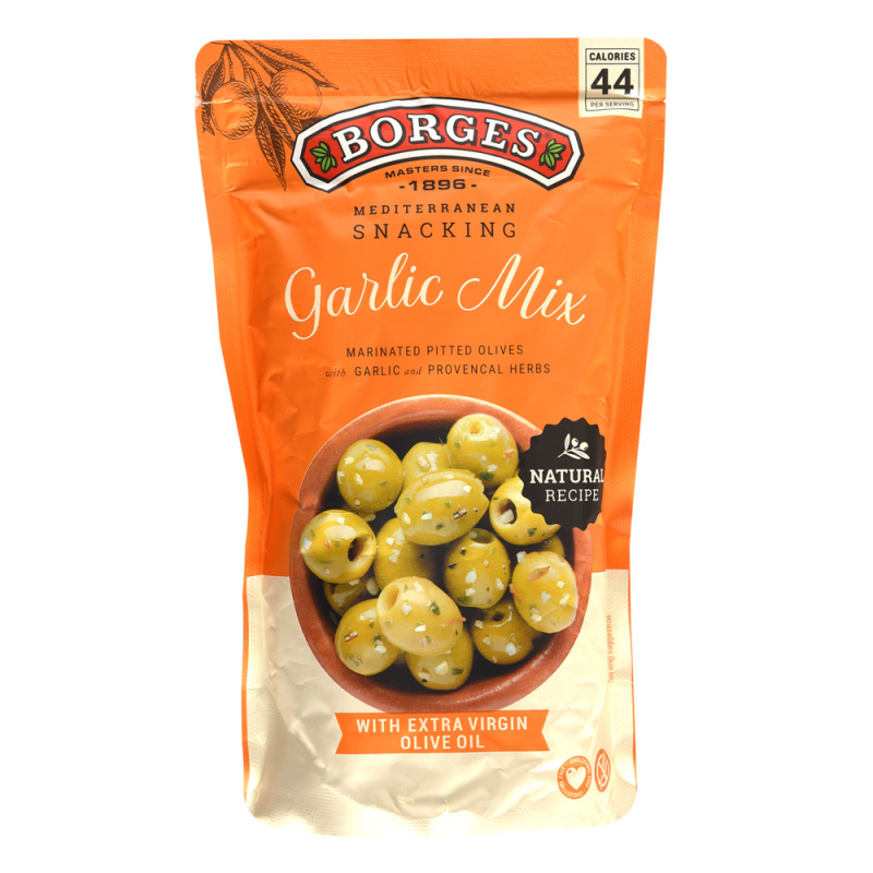 Aceitunas Borges Garlic Mix350 GR