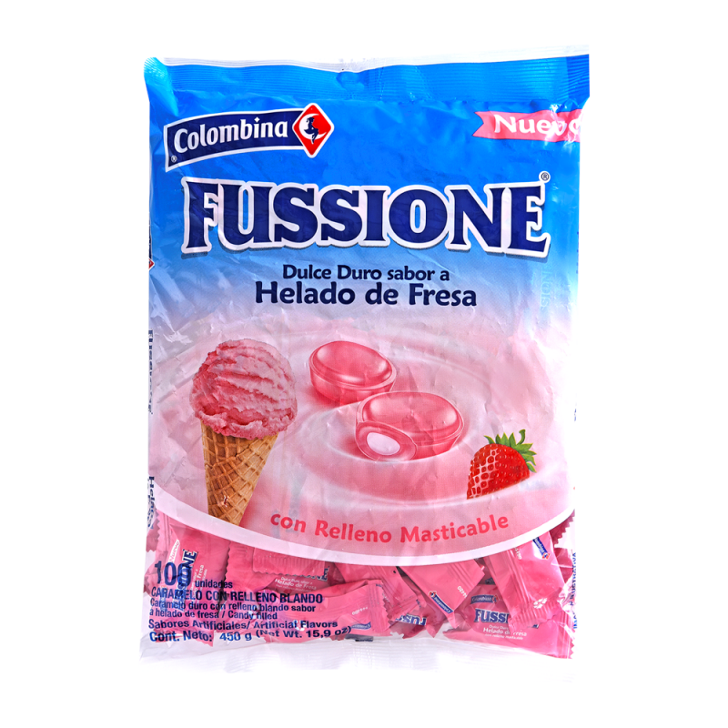 Fussione Colombina Helado Fresa100 UND