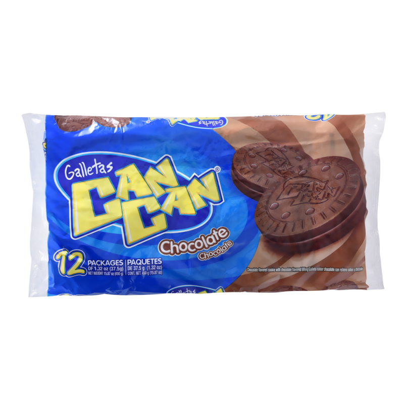 Galleta Can Can Rellena Chocolate450 GR