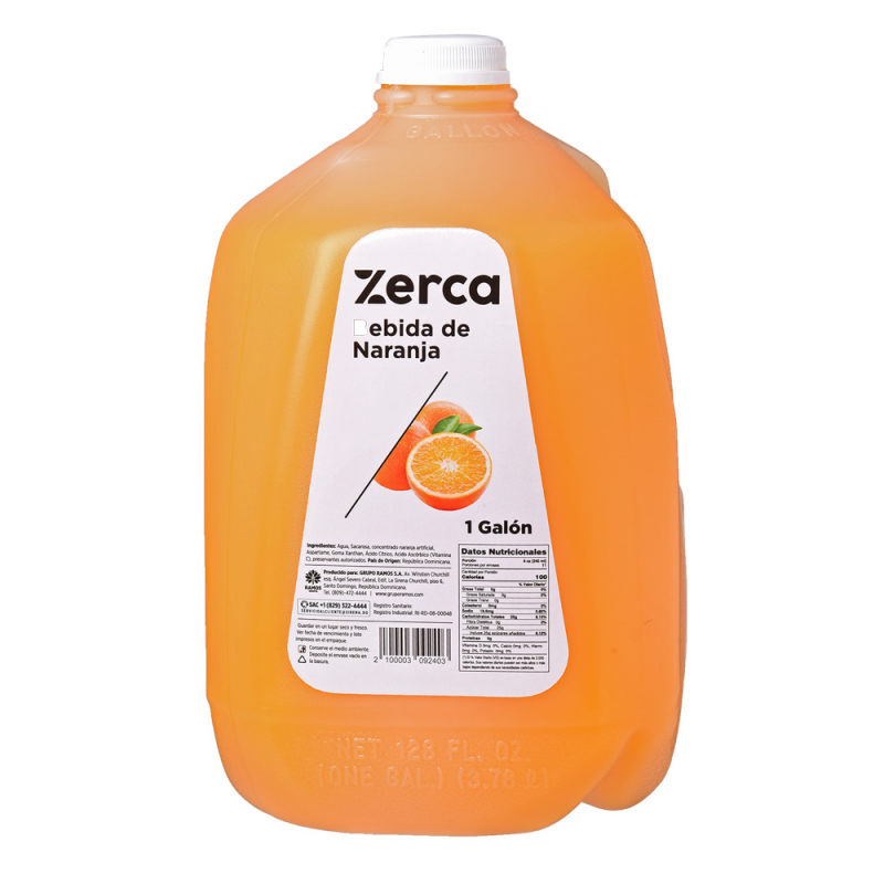 Bebida Naranja Zerca1 GL