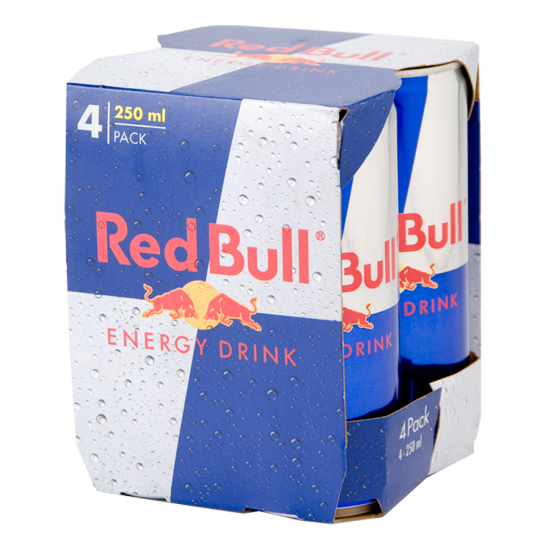 Bebida Energizante Red Bull Lata 4 Und1000 ML