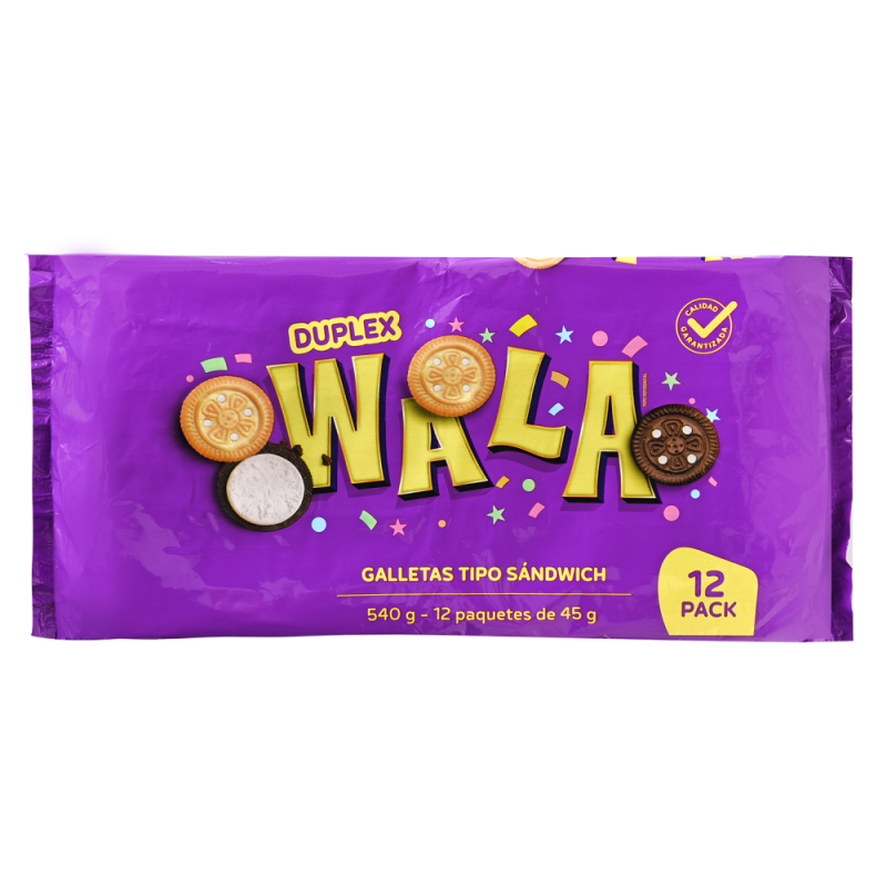 Galletas Wala Sandwich Duplex12 UND