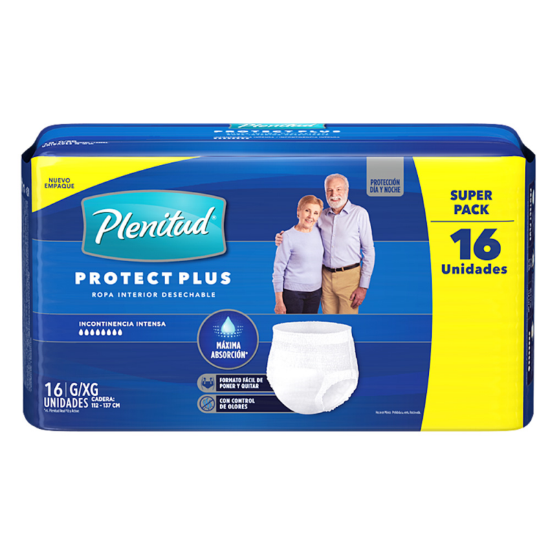 Ropa Interior Plenitud Protect Plus L/xl16 UND