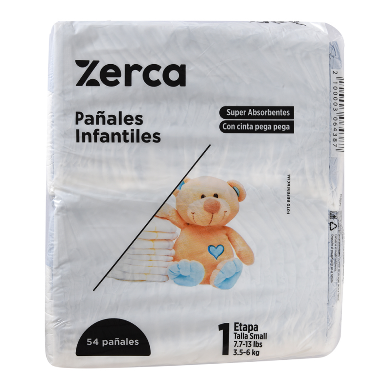 Pañales Desechables Zerca Et 1 (s)54 UND