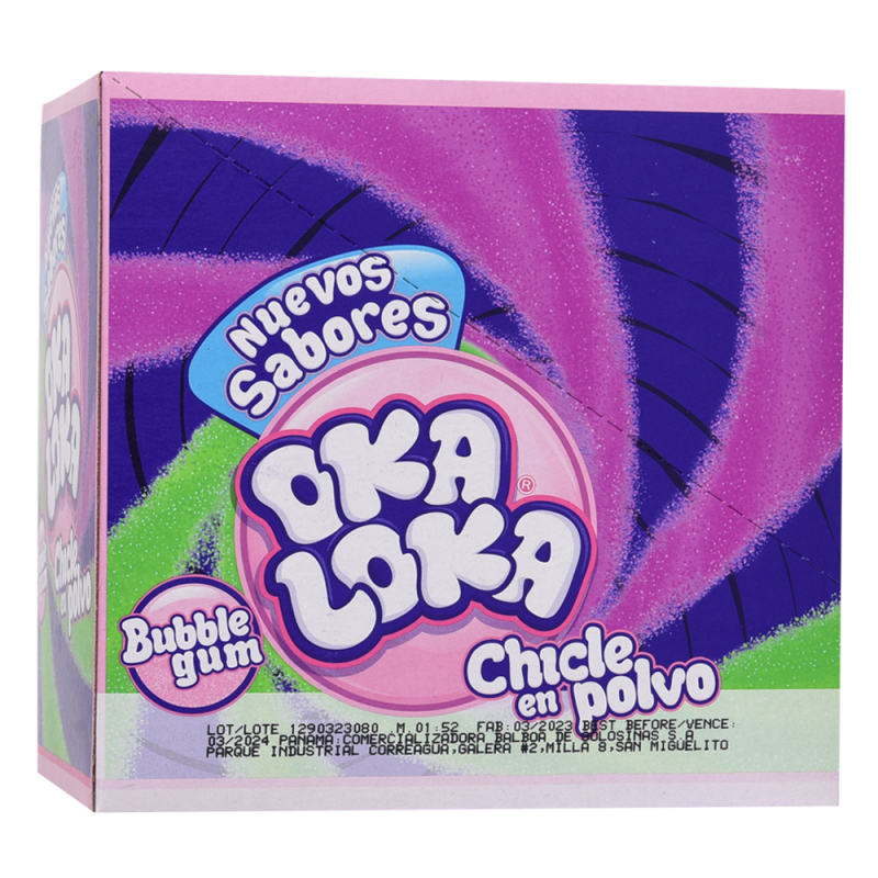 Chicle En Polvo Oka Loka144 GR
