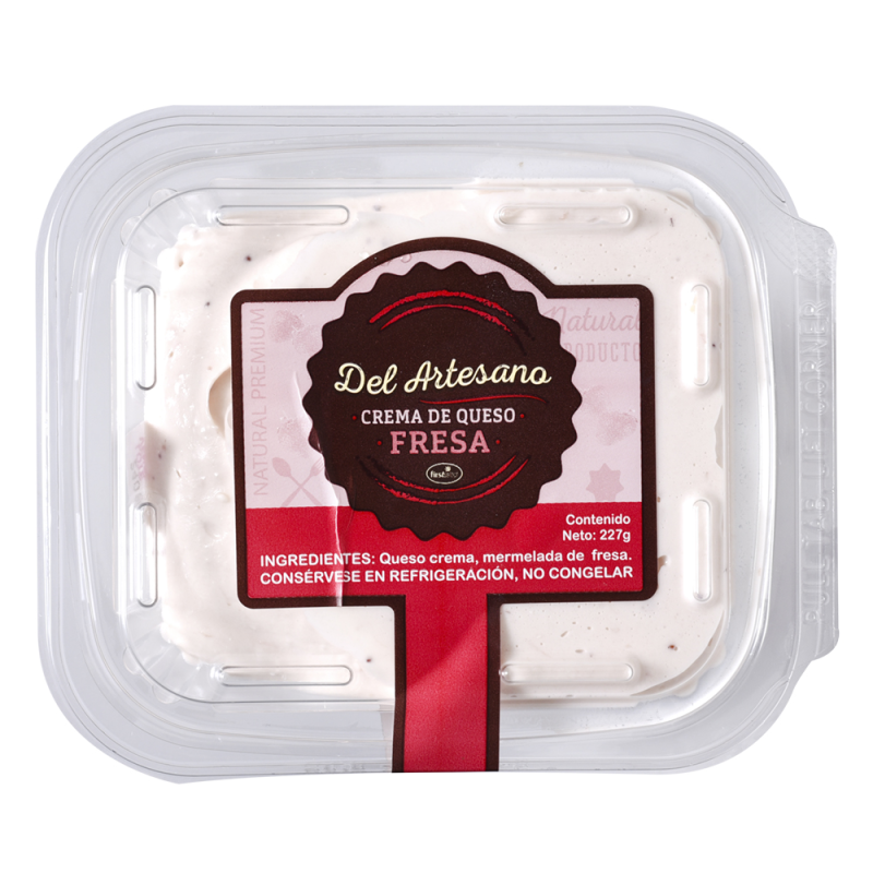 Crema De Queso Con Fresa Del Artesano227 GR