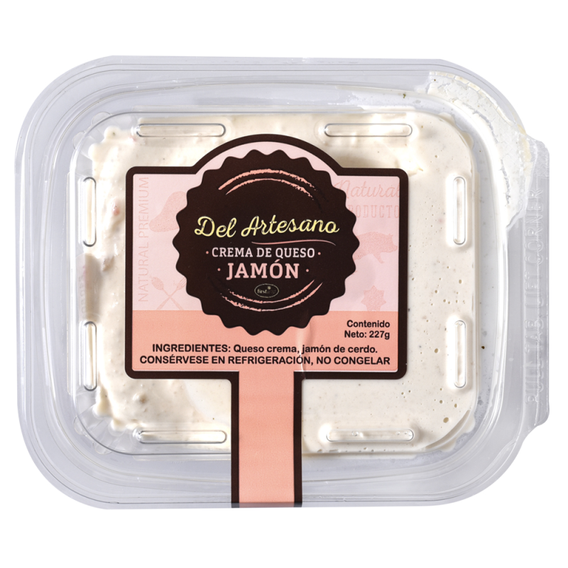 Crema De Queso Y Jamon Del Artesano227 GR