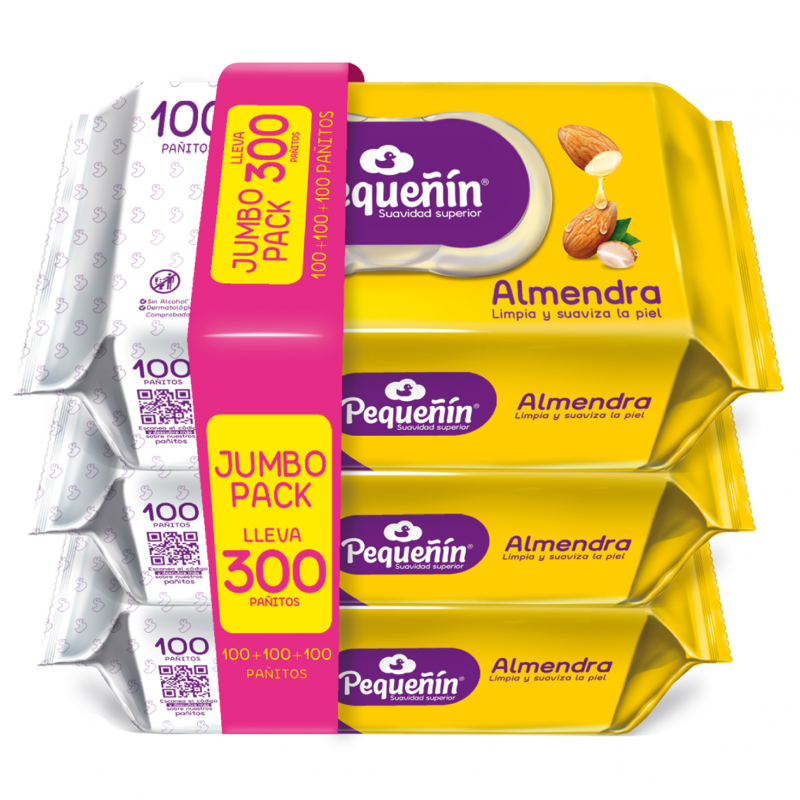 Toallitas Humedas Pequeñin Almendra300 UND