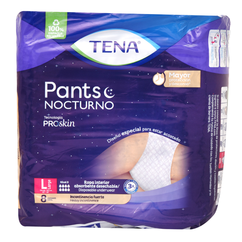 Pants De Incontinencia Nocturno Tena Large8 UND