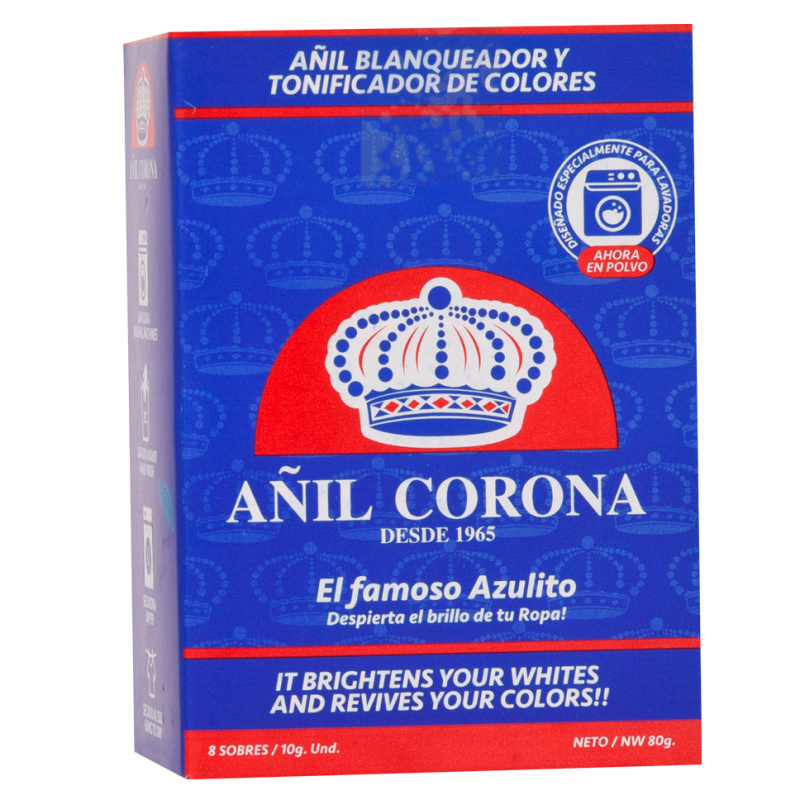 Blanqueador En Polvo Añil Corona80 GR