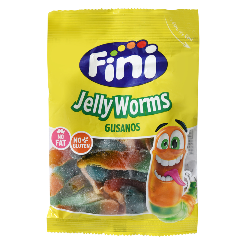 Gomitas De Frutas Fini Jelly Worms Gusanos Pica90 GR