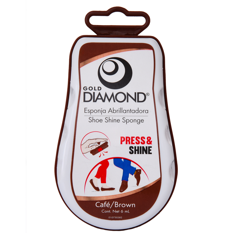 Limpiador De Zapato En Esponja Gold Diamond Cafe6 ML