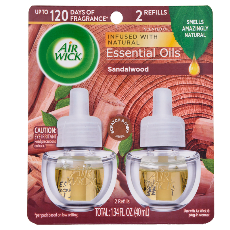 Ambientador Air Wick Scent Oil Wood Mysti Twin Rfl2 UND