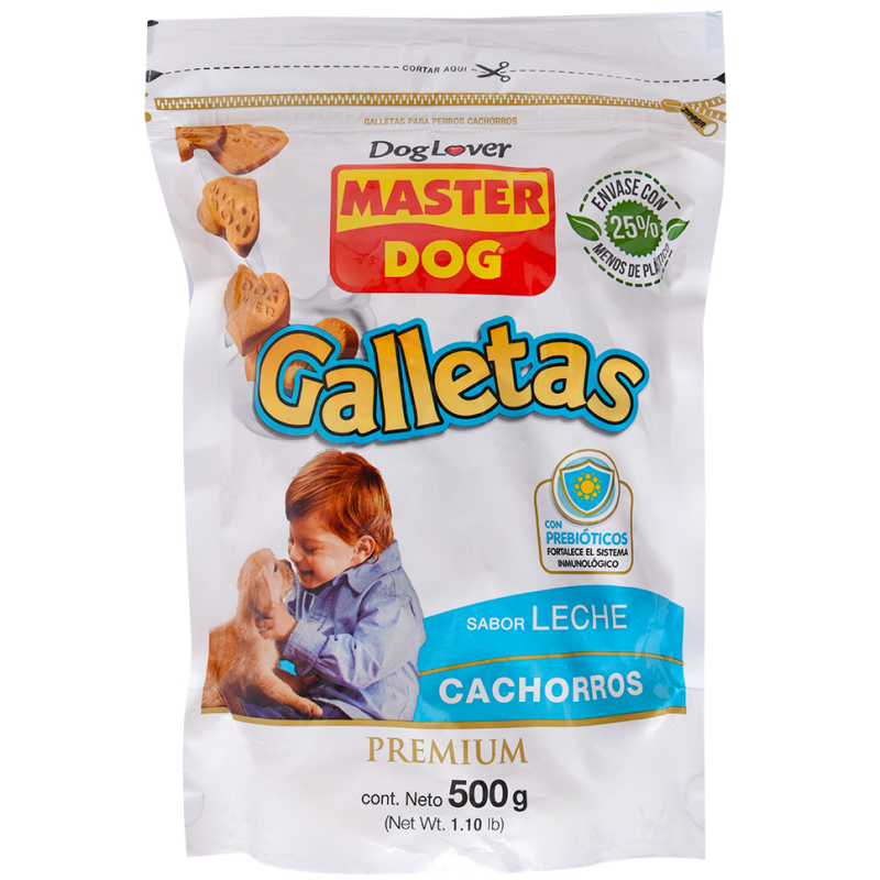 Galletas Master Dog Cachorro Leche500 GR