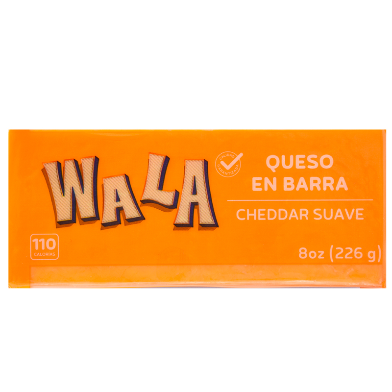 Queso Wala Cheddar Mild Barra8 OZ