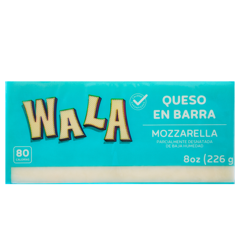 Queso Wala Mozzarella Barra8 OZ