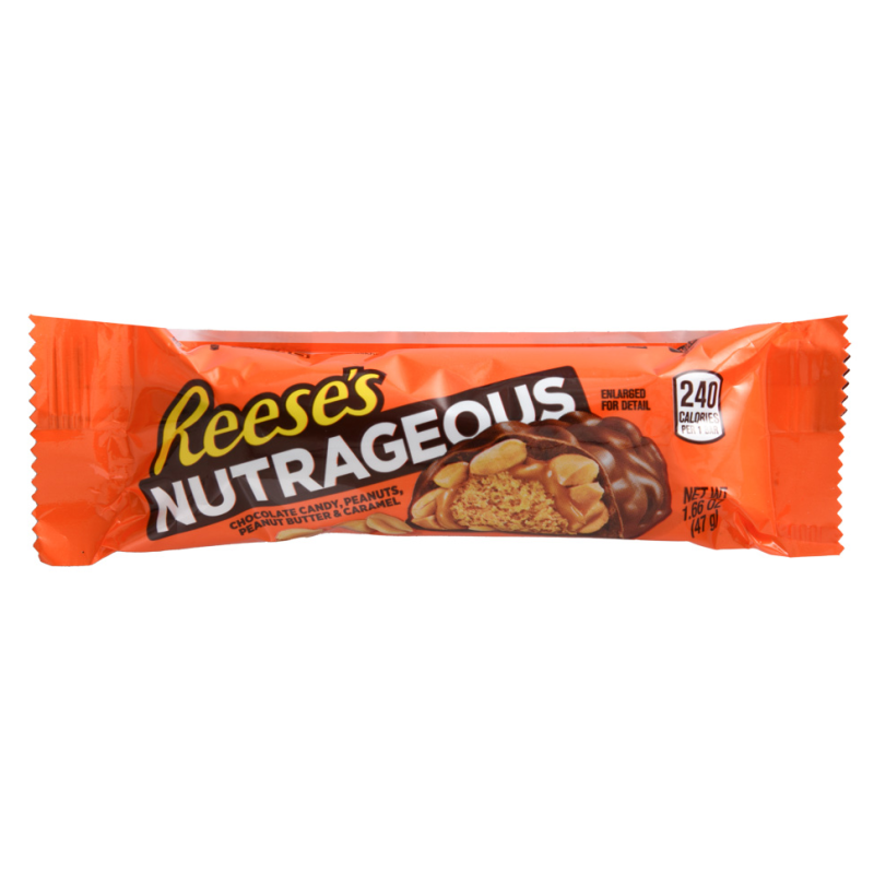 Barra De Chocolate Hersheys Reeses Nutrageous1.6 OZ