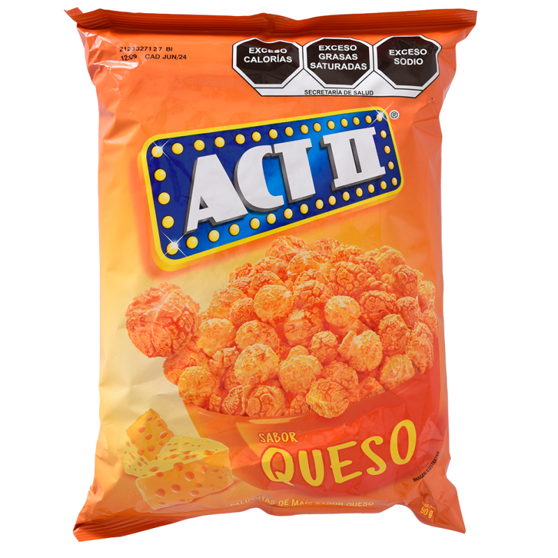 Palomitas De Maiz Act Ii Queso Cheddar90 GR