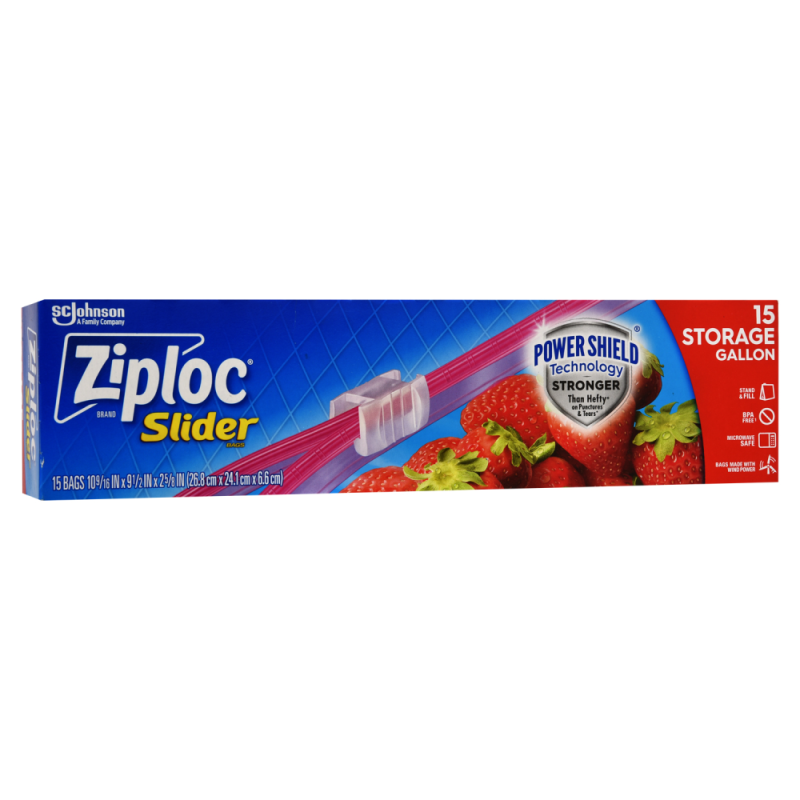 Storage Bag Ziploc Slide Loc Gallon15 UND