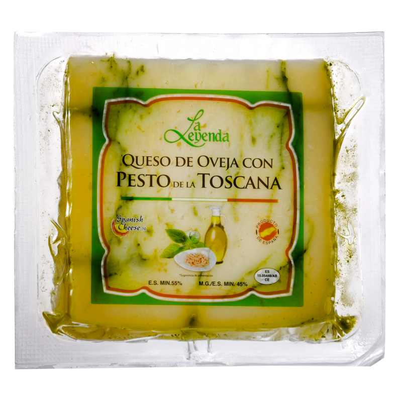 Queso De Oveja Curado La Leyenda Saborizado Con Pesto200 GR
