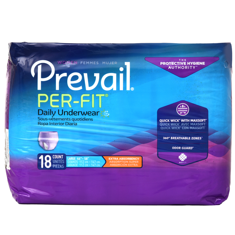 Pants De Incontinencia Per-fit Prevail Para Mujer Large18 UND