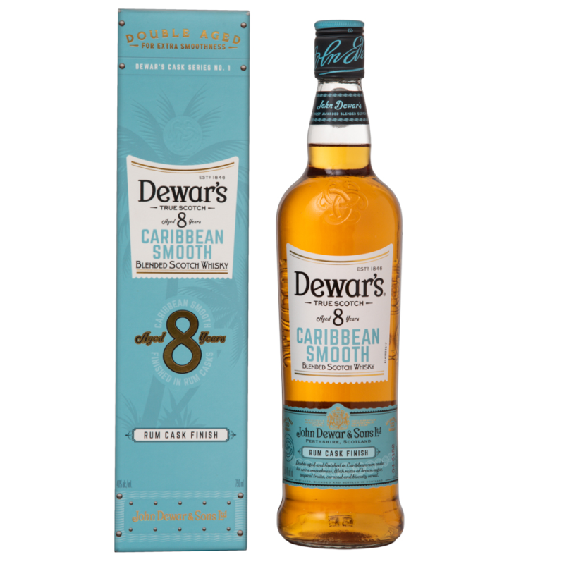Whisky Dewars 8 Caribbean Smooth750 ML