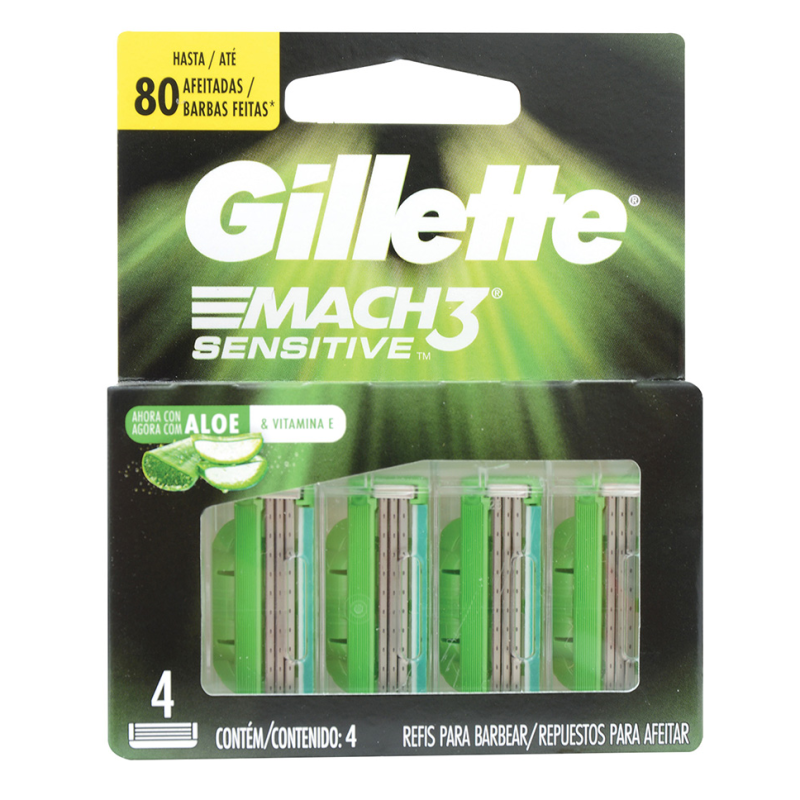 Repuesto Gillette March 3 Sensitive4 UND