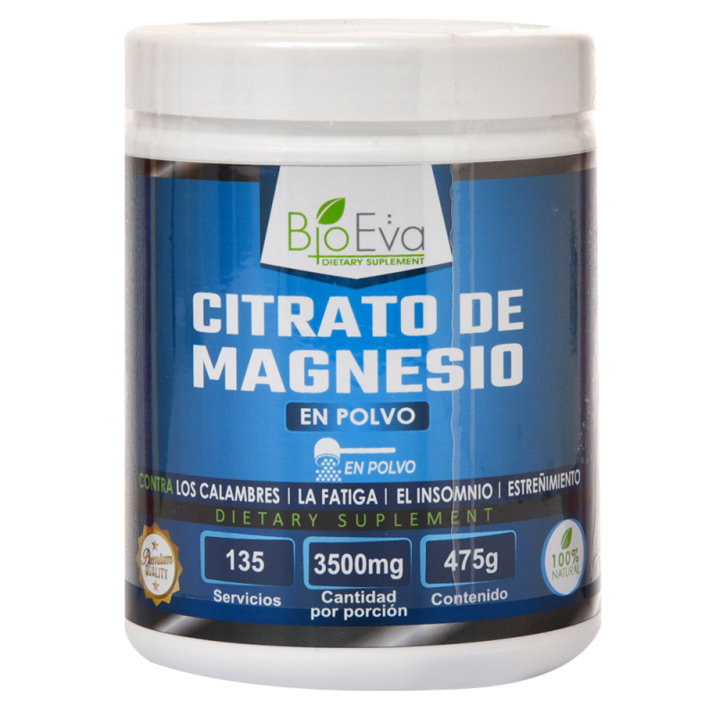 Citrato De Magnesio En Polvo Bio Eva475 GR