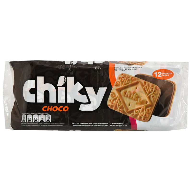 Galleta Cubierta De Chocolate Pozuelo Chiky12 UND