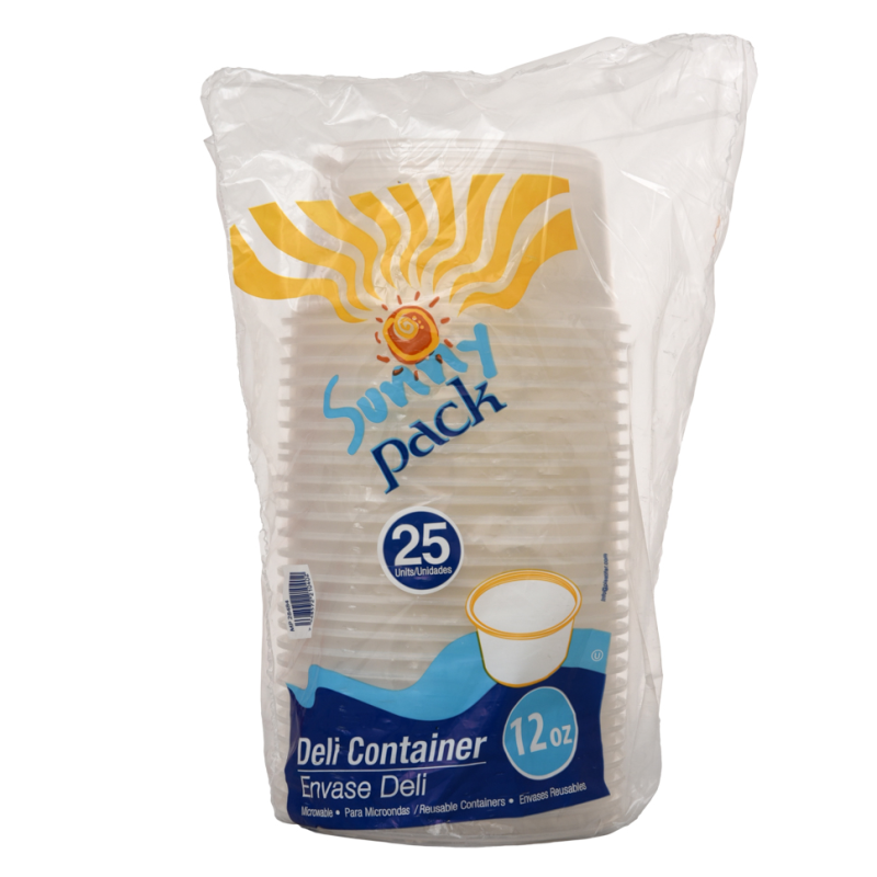 Envase Transparente Sunny Pack 12 Oz25 UND