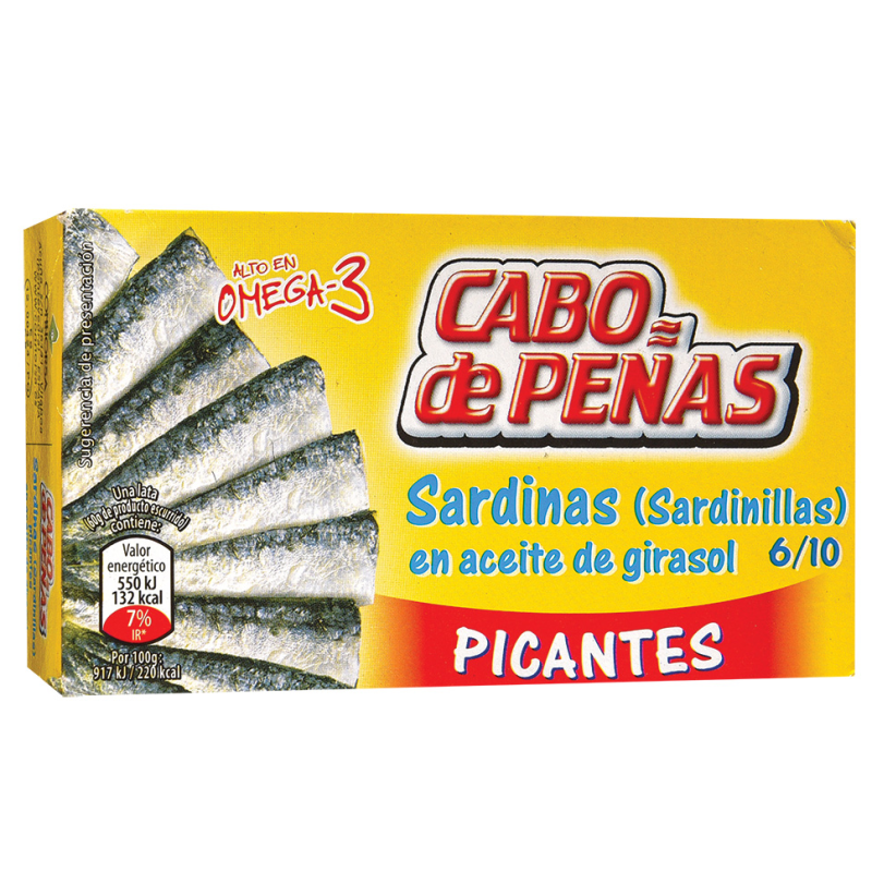 Sardina Picante Aceite Vegetal Cabo De Pena85 GR