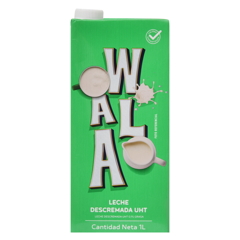 Leche Wala Descremada 0.1% Grasa1 LT