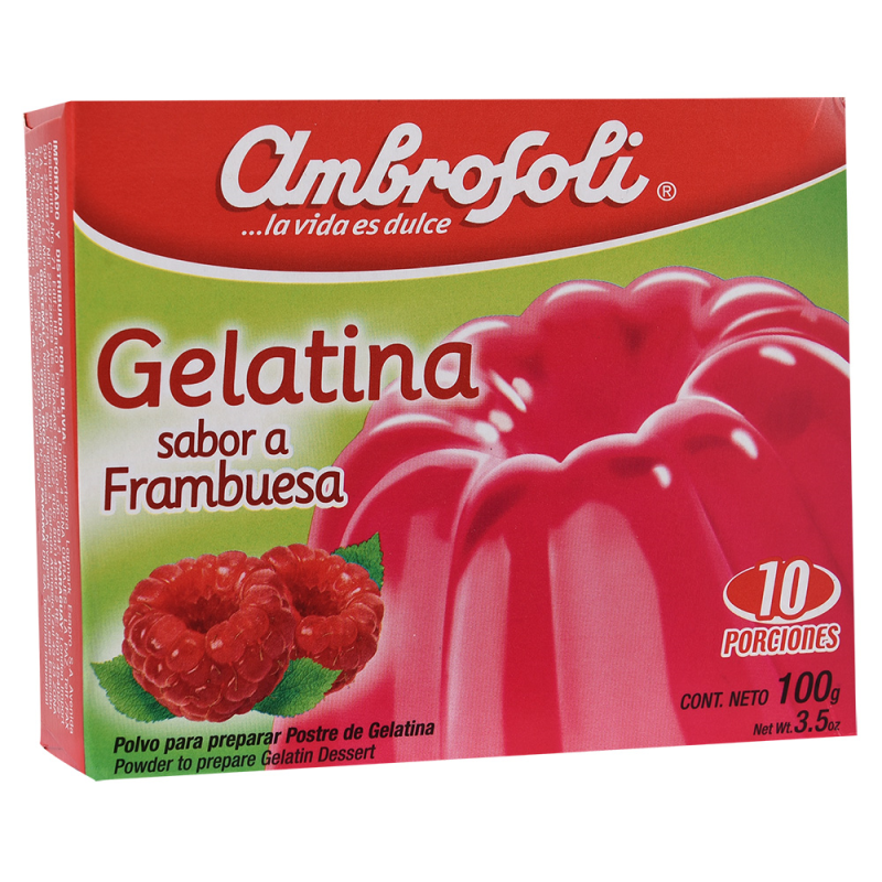 Gelatina Frambuesa Ambrosoli100 GR
