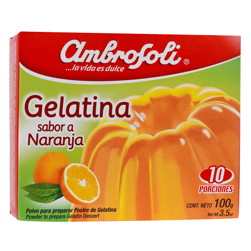 Gelatina Naranja Ambrosoli100 GR